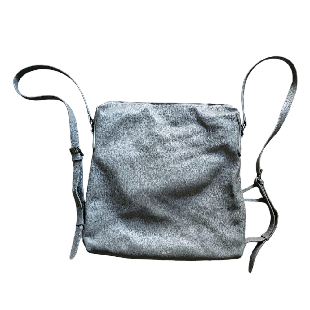 Botkier gray leather‎ minimalist backpack